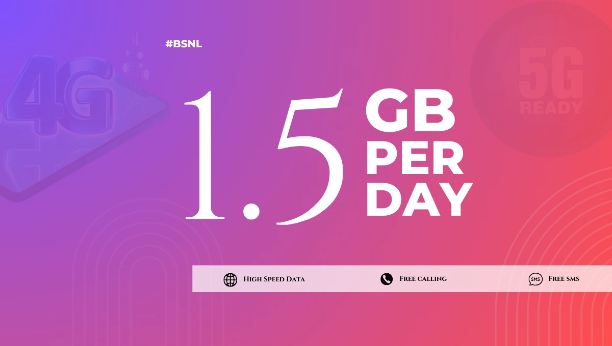 BSNL 1.5 GB Per Day Plan