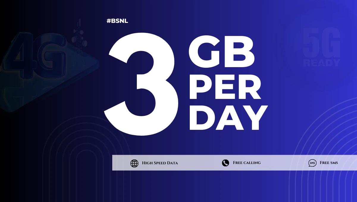 BSNL 3GB Per Day Plans