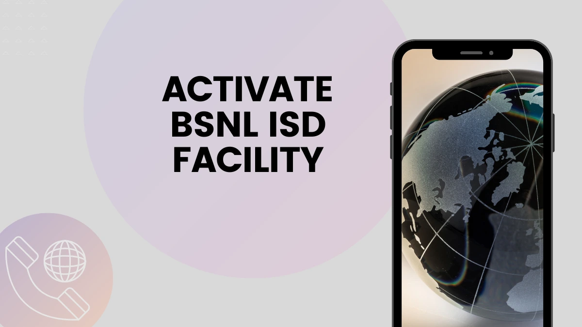 BSNL ISD Activation