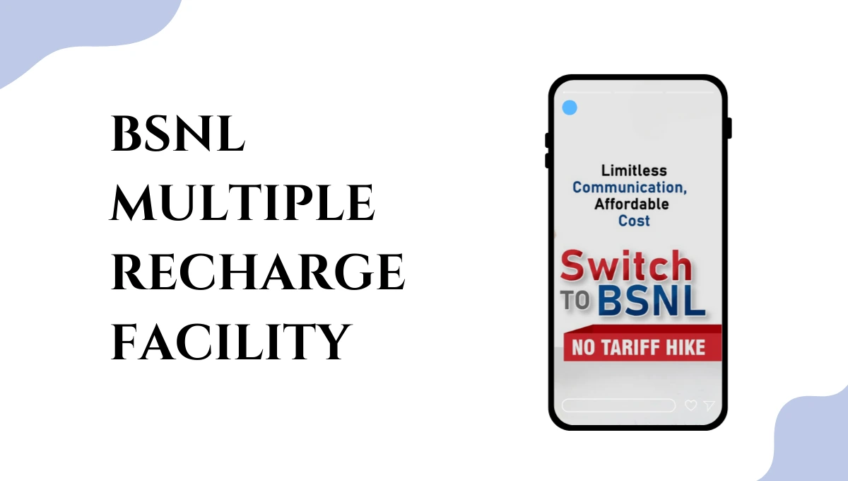 BSNL Multiple Recharge Facility