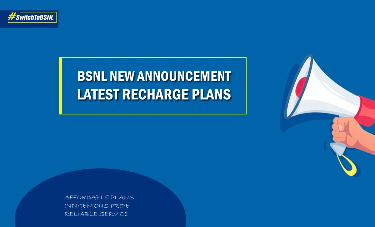 BSNL Prepaid Plans New Announcement