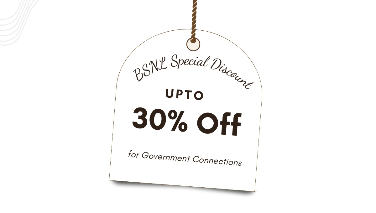 BSNL Discount Scheme for Government Connection